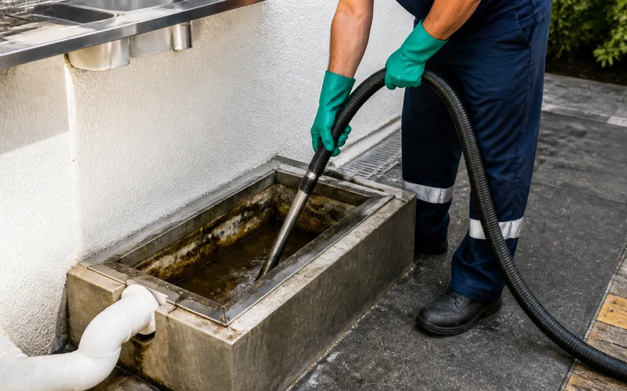 Limpeza de caixa de gordura para residências e empresas